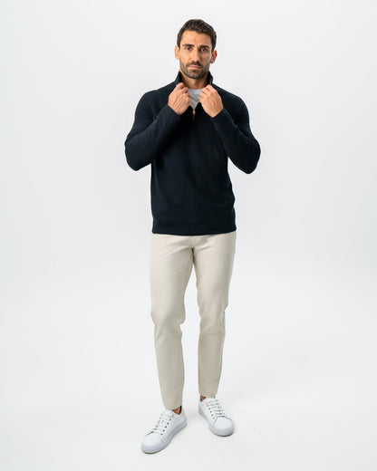 State & Liberty - Quarter Zip - Solid Black