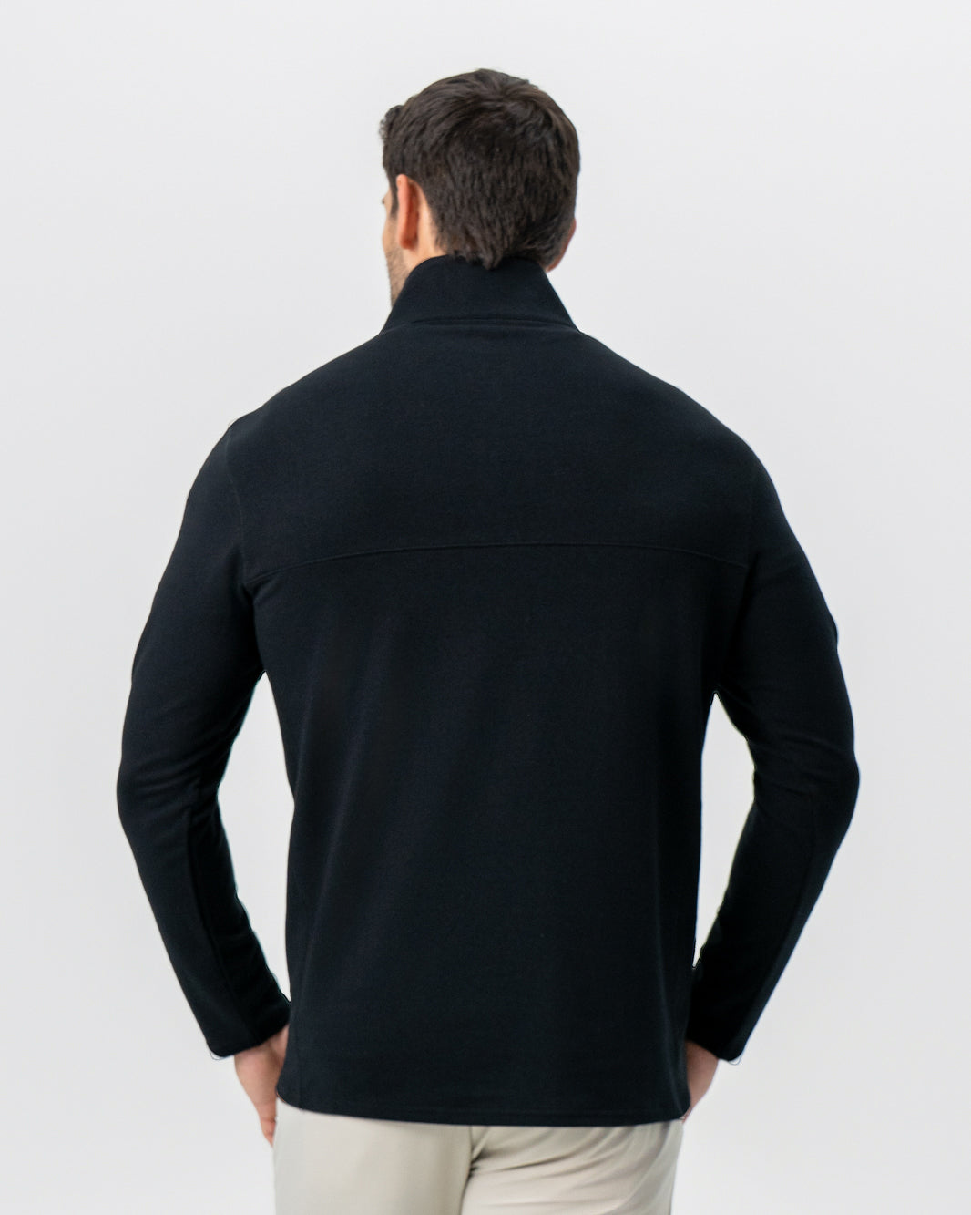 State & Liberty - Quarter Zip - Solid Black