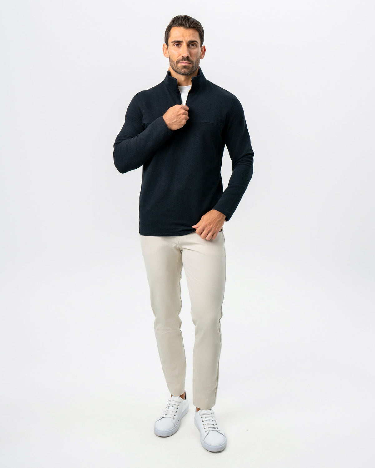 State & Liberty - Quarter Zip - Solid Black