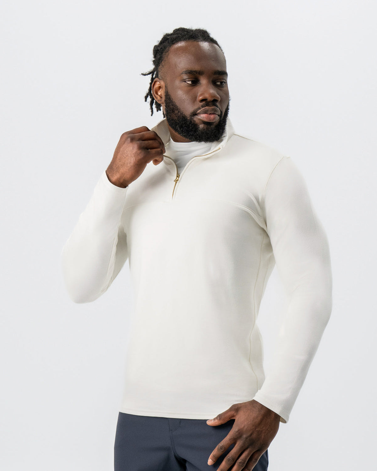 State & Liberty - Quarter Zip - Solid Cream