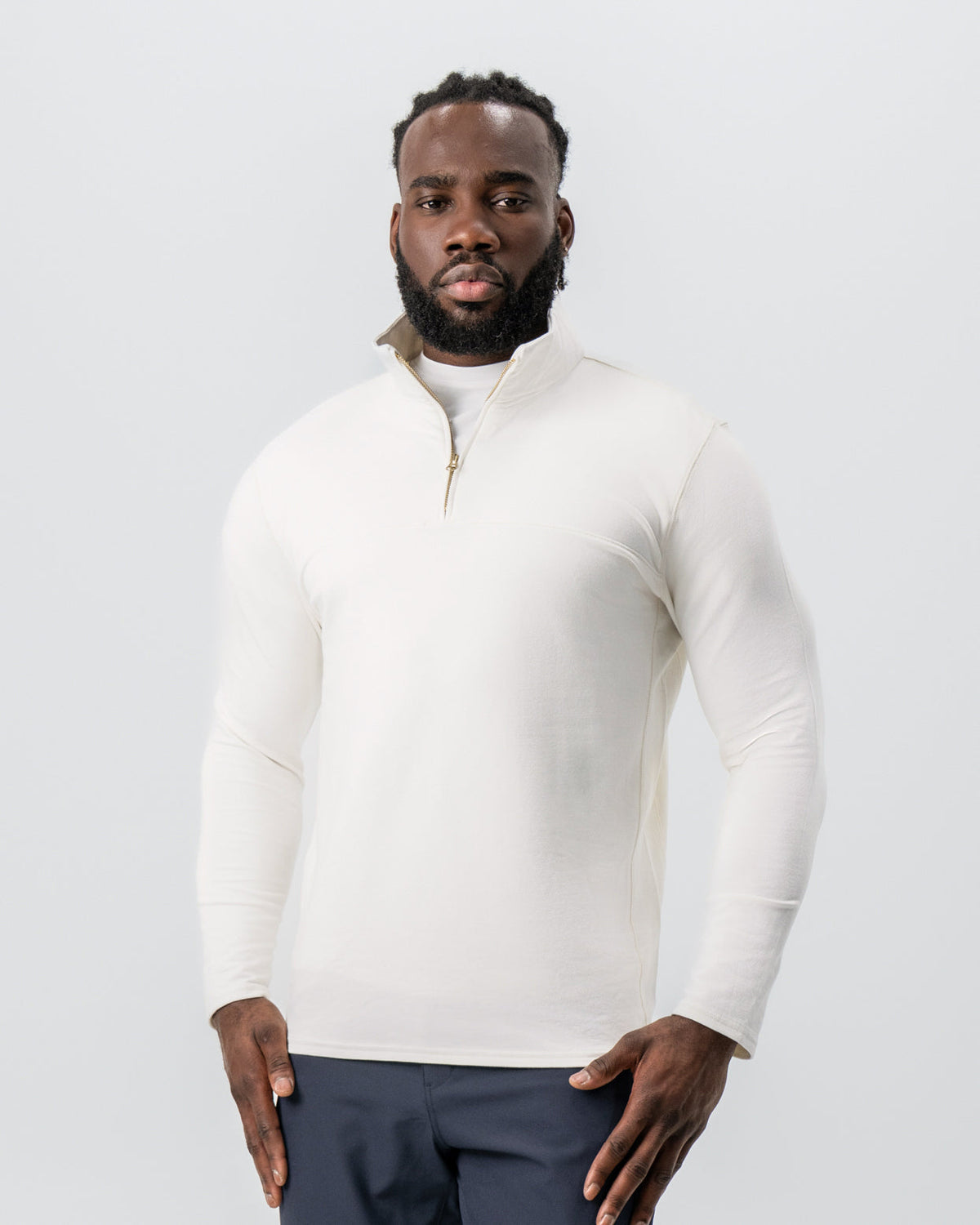 State & Liberty - Quarter Zip - Solid Cream