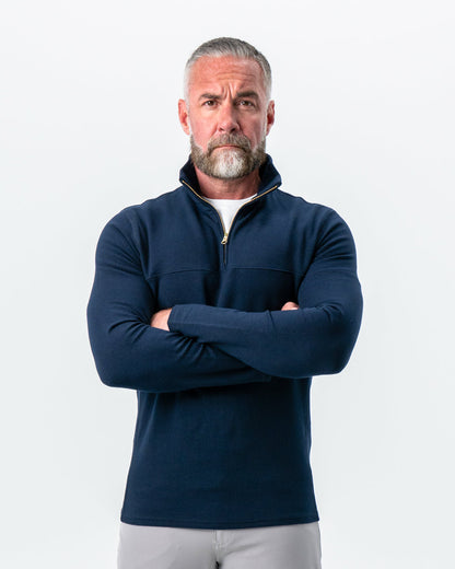 State & Liberty - Quarter Zip - Solid Navy