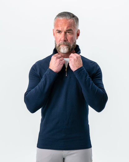 State & Liberty - Quarter Zip - Solid Navy