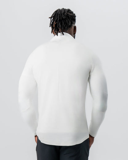 State & Liberty - Waffle Knit Quarter Zip - Solid Cream