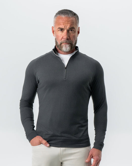 State & Liberty - Tech Quarter Zip - Charcoal