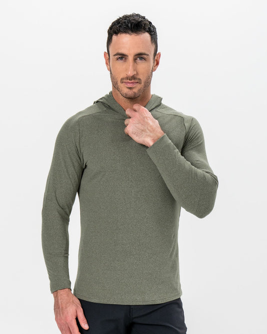 State & Liberty - Brushed Hoodie - Heathered Olive