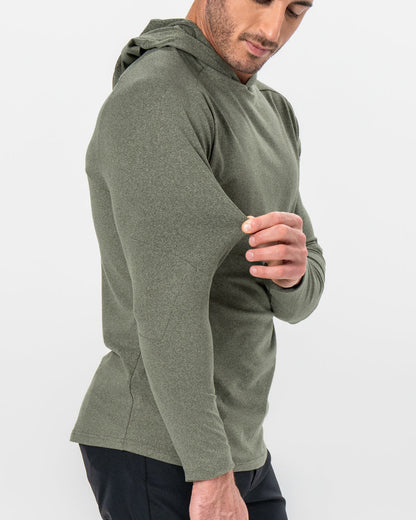 State & Liberty - Brushed Hoodie - Heathered Olive