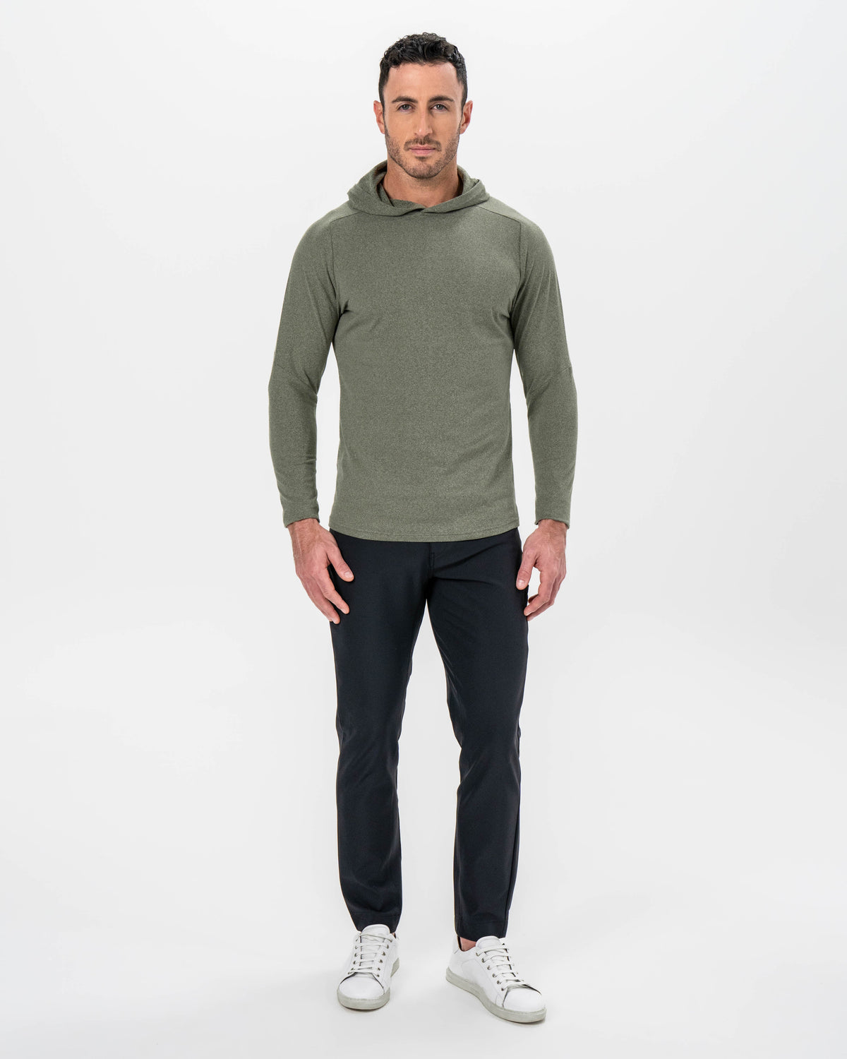 State & Liberty - Brushed Hoodie - Heathered Olive