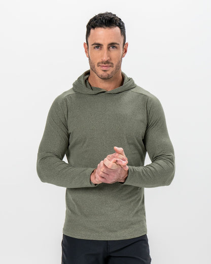 State & Liberty - Brushed Hoodie - Heathered Olive