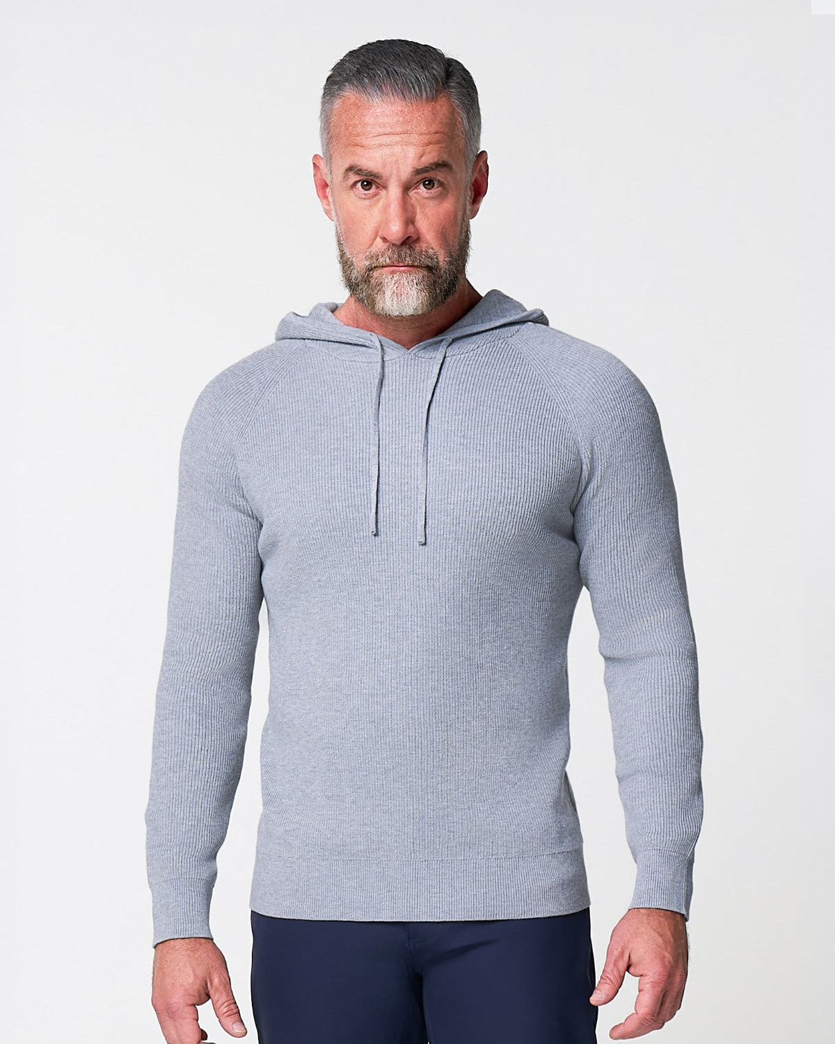 State & Liberty - Heavy Knit Hoodie - Grey