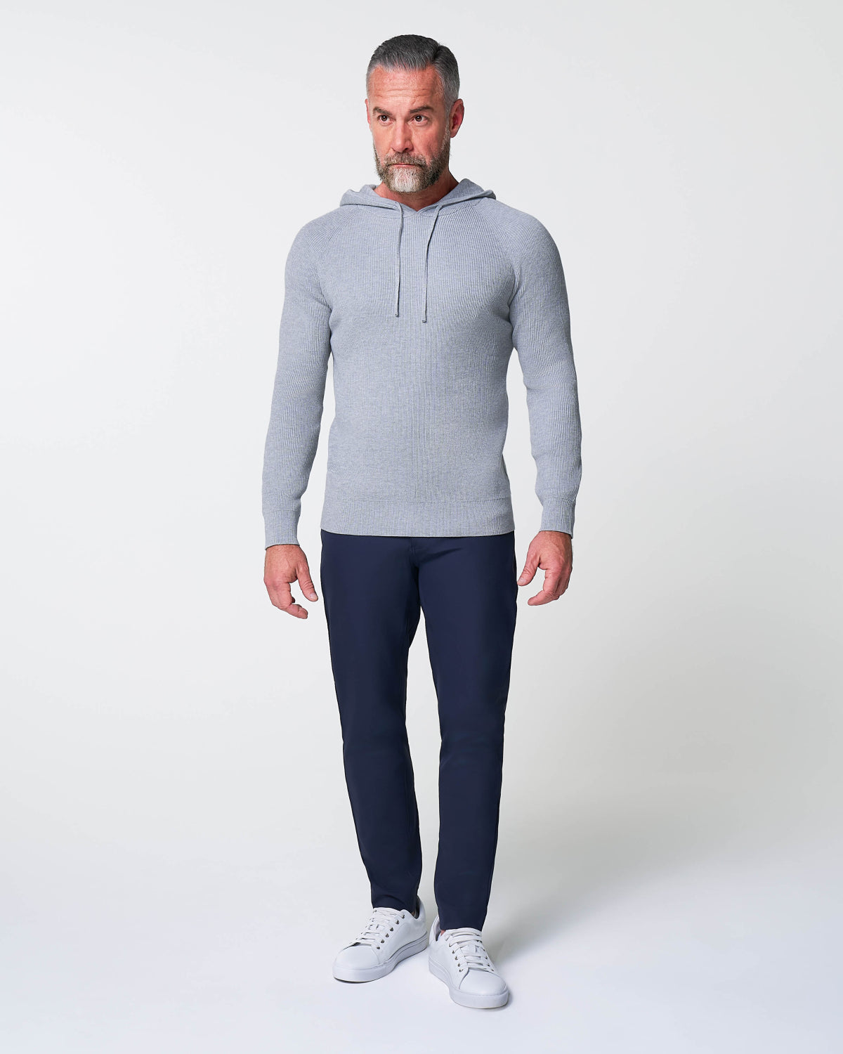 State & Liberty - Heavy Knit Hoodie - Grey