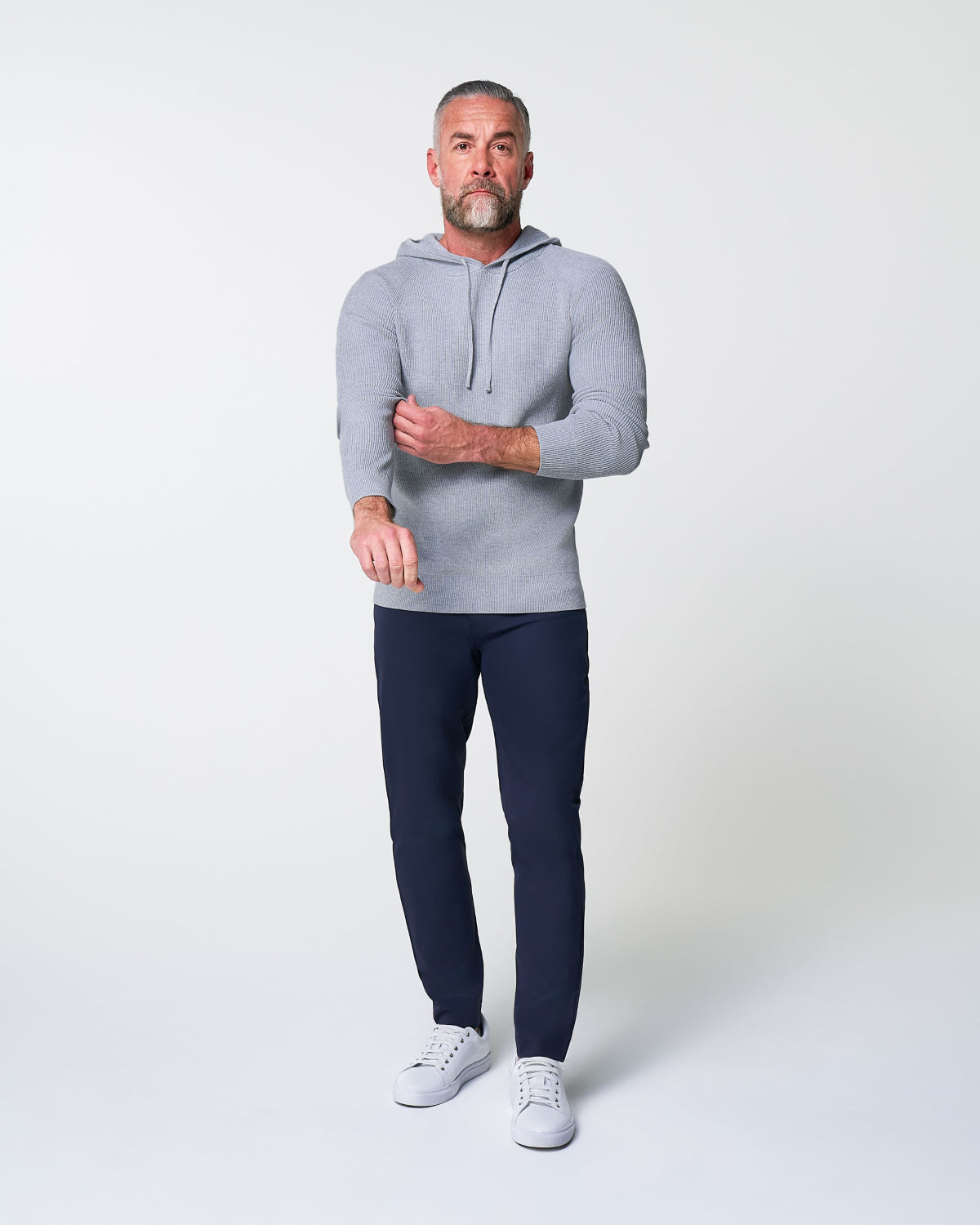 State & Liberty - Heavy Knit Hoodie - Grey