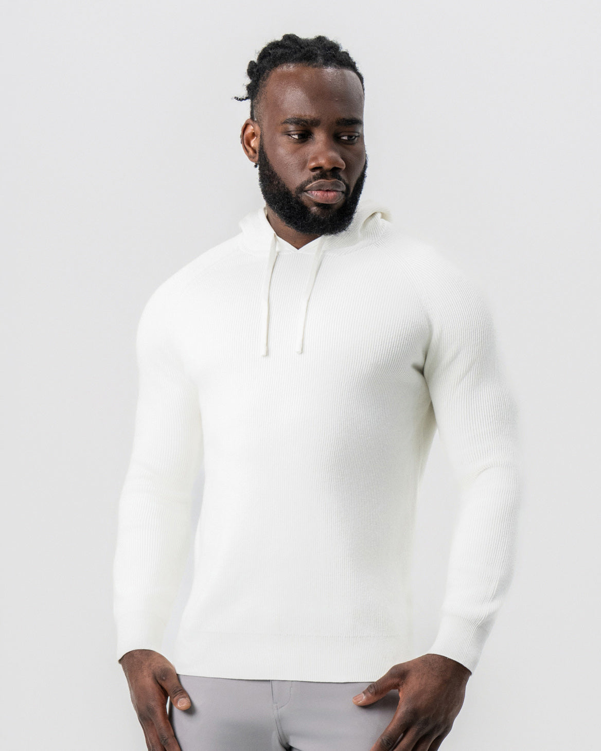 State & Liberty - Heavy Knit Hoodie - Cream