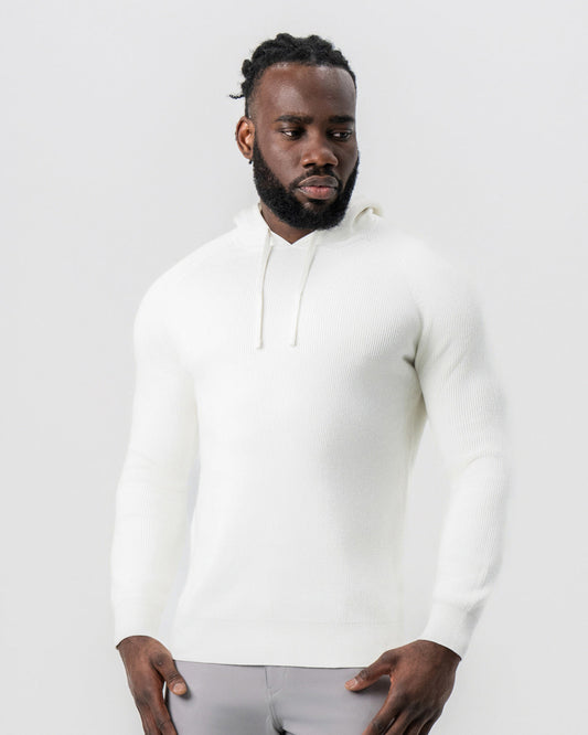 State & Liberty - Heavy Knit Hoodie - Cream