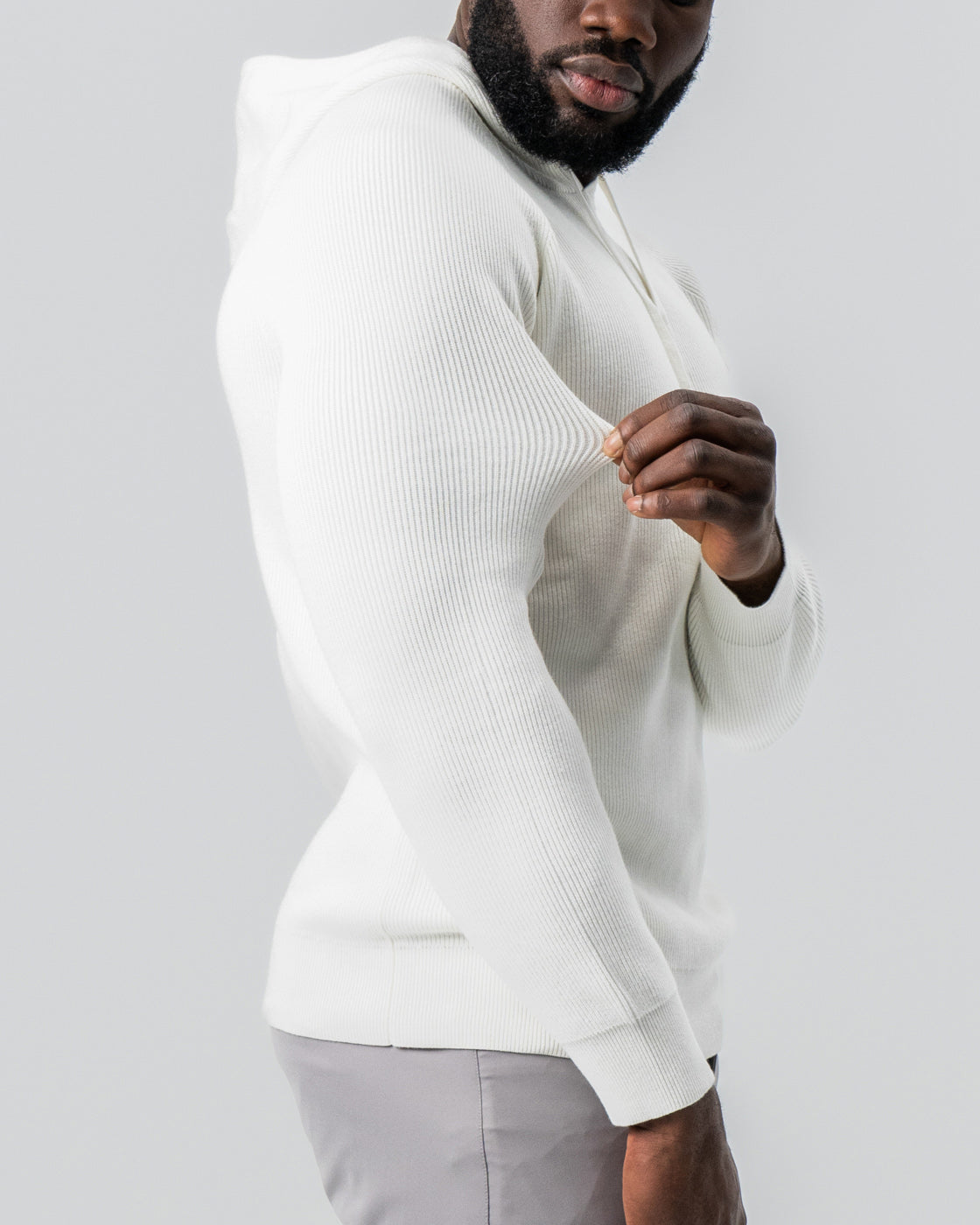 State & Liberty - Heavy Knit Hoodie - Cream