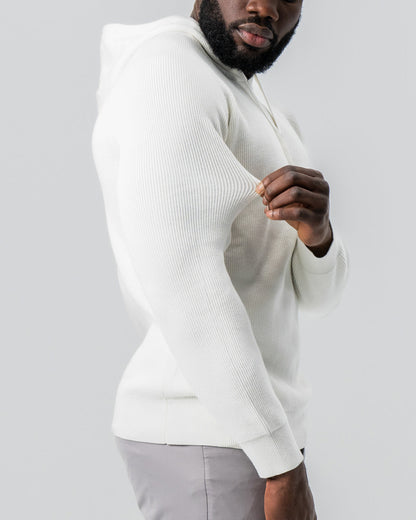 State & Liberty - Heavy Knit Hoodie - Cream
