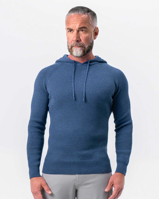 State & Liberty - Heavy Knit Hoodie - Navy
