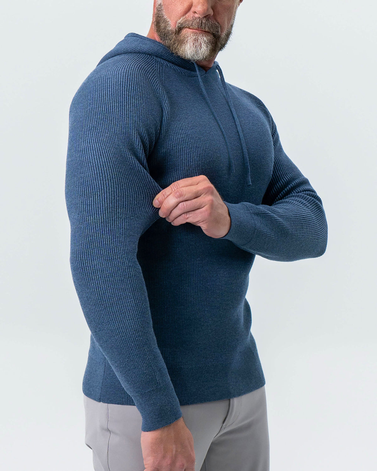 State & Liberty - Heavy Knit Hoodie - Navy
