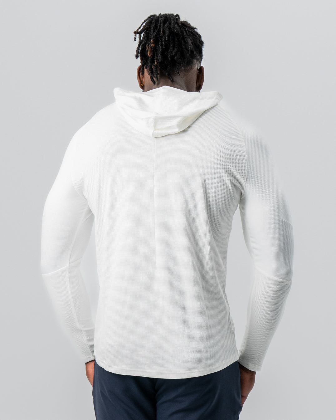 State & Liberty - Waffle Knit Hoodie - Cream