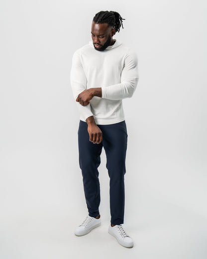 State & Liberty - Waffle Knit Hoodie - Cream