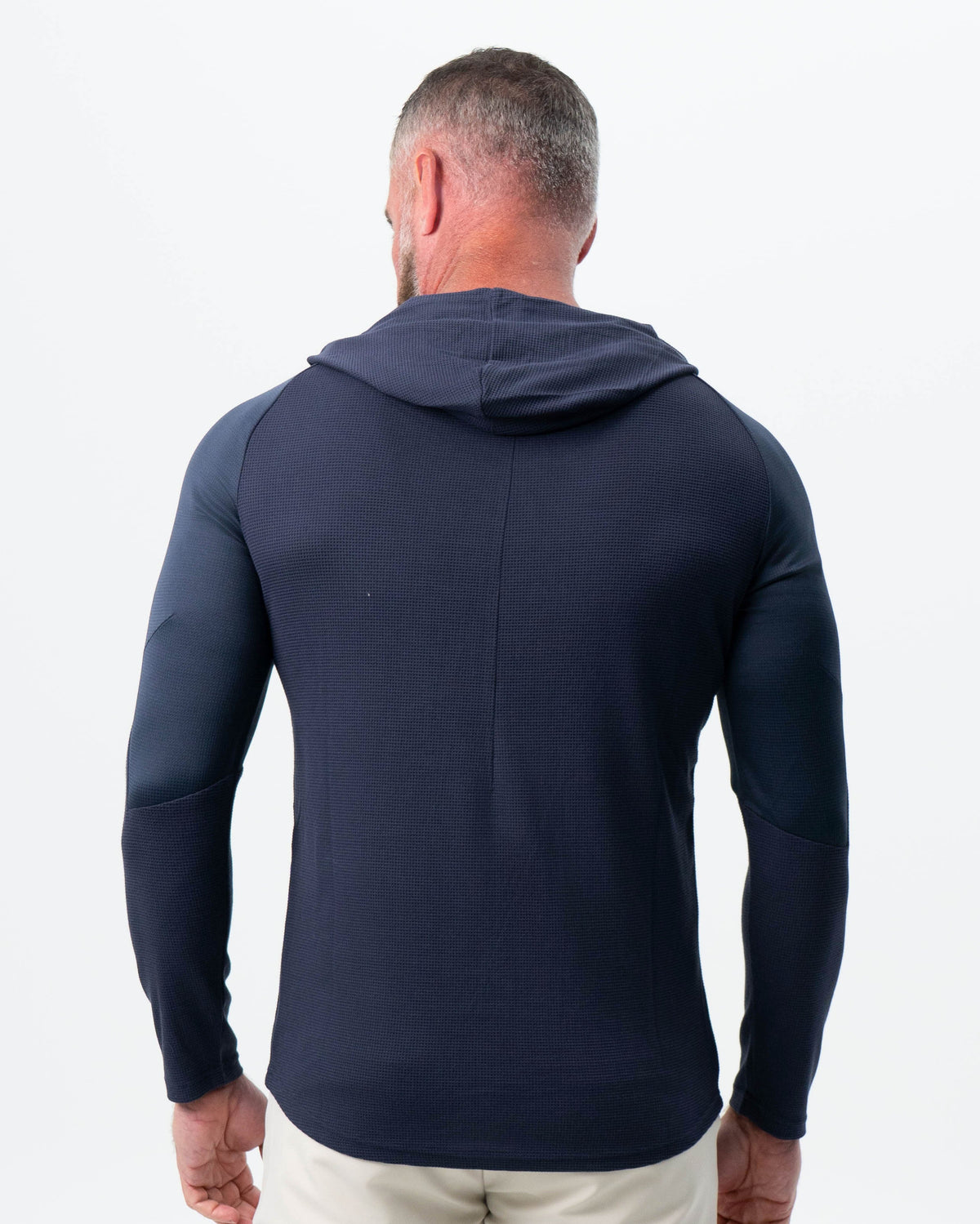 State & Liberty - Waffle Knit Hoodie - Navy