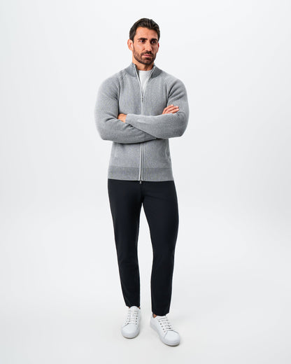 State & Liberty - Mid-Weight Sweater Bomber - Grey