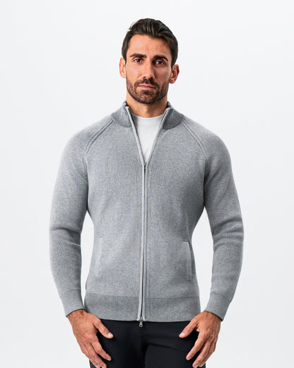 State & Liberty - Mid-Weight Sweater Bomber - Grey