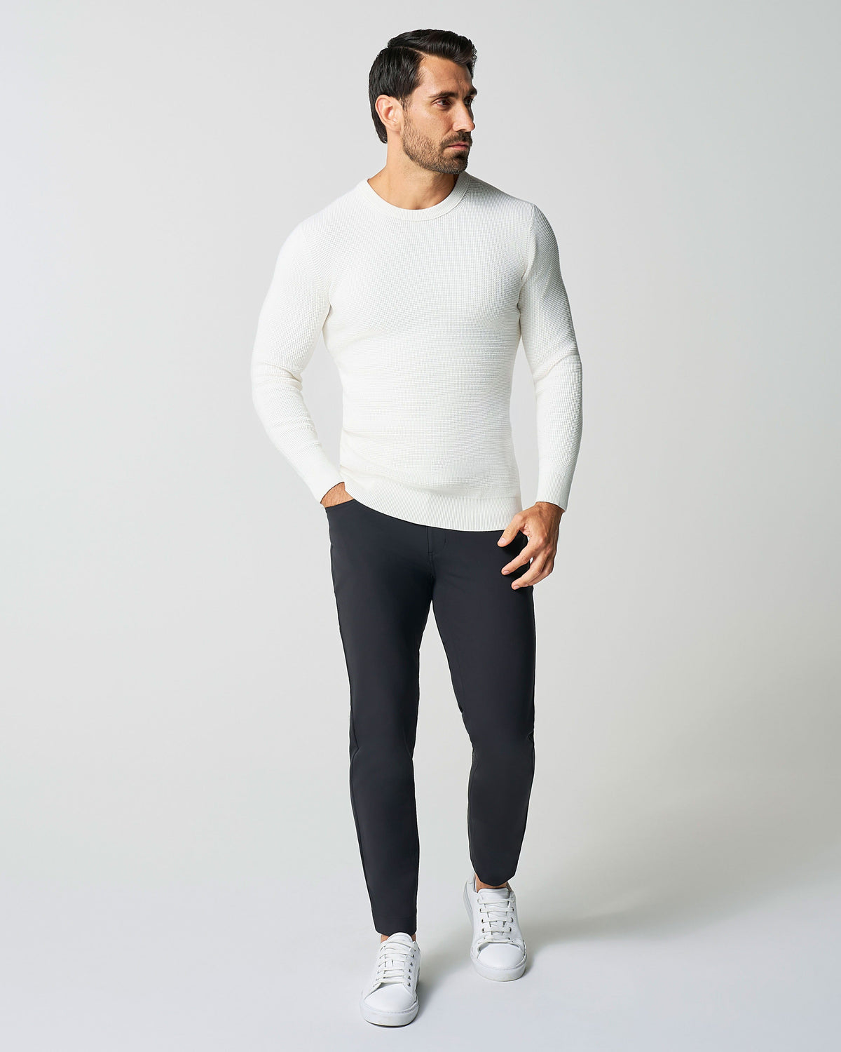State & Liberty - Heavy Knit Crewneck - Cream
