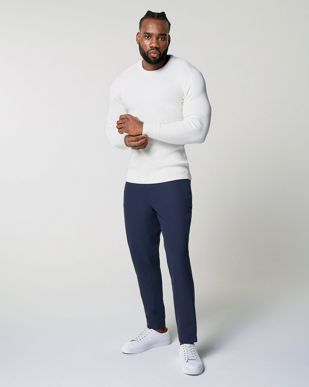 State & Liberty - Heavy Knit Crewneck - Cream