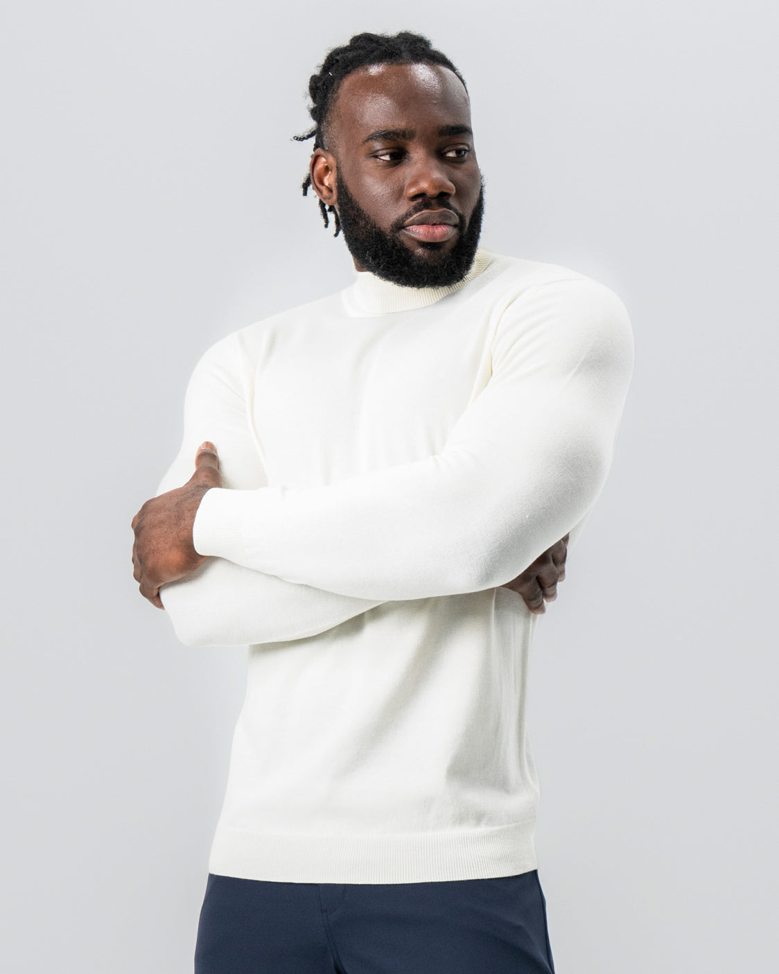 State & Liberty - Mid-Weight Wool Turtleneck - Cream