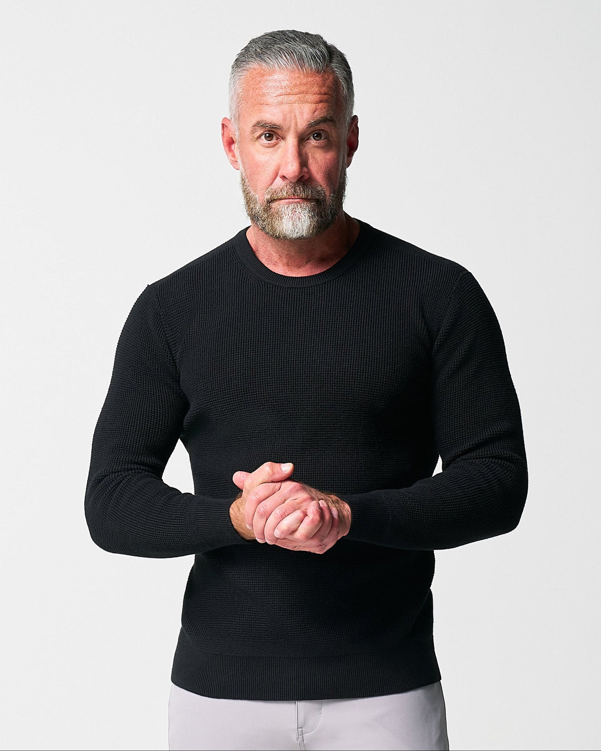 State & Liberty - Heavy Knit Crewneck - Black