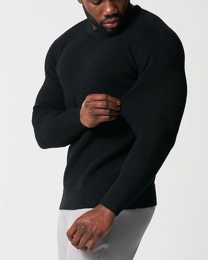 State & Liberty - Heavy Knit Crewneck - Black