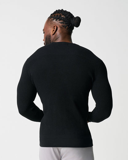 State & Liberty - Heavy Knit Crewneck - Black