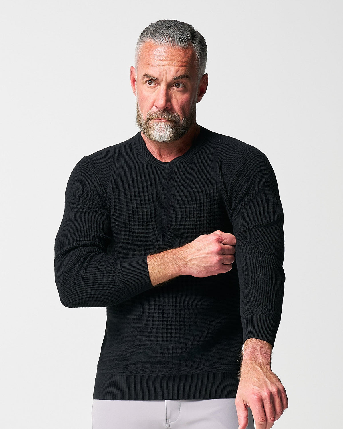 State & Liberty - Heavy Knit Crewneck - Black