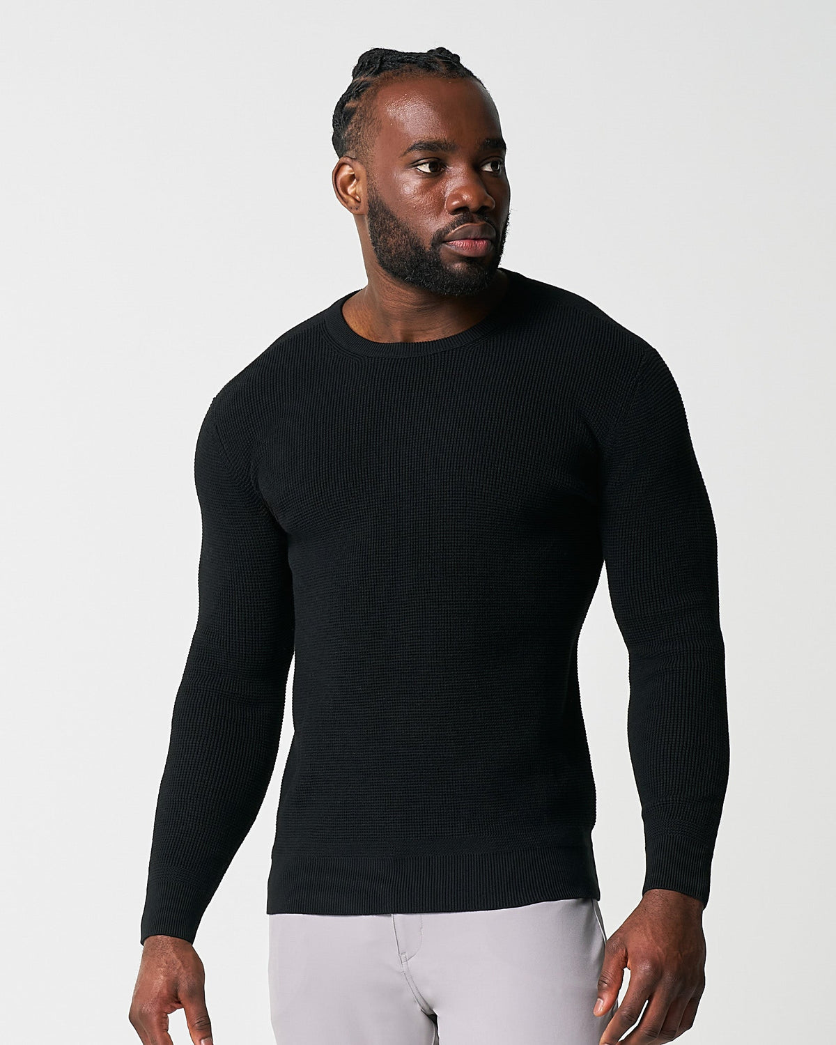 State & Liberty - Heavy Knit Crewneck - Black