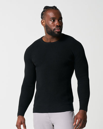 State & Liberty - Heavy Knit Crewneck - Black