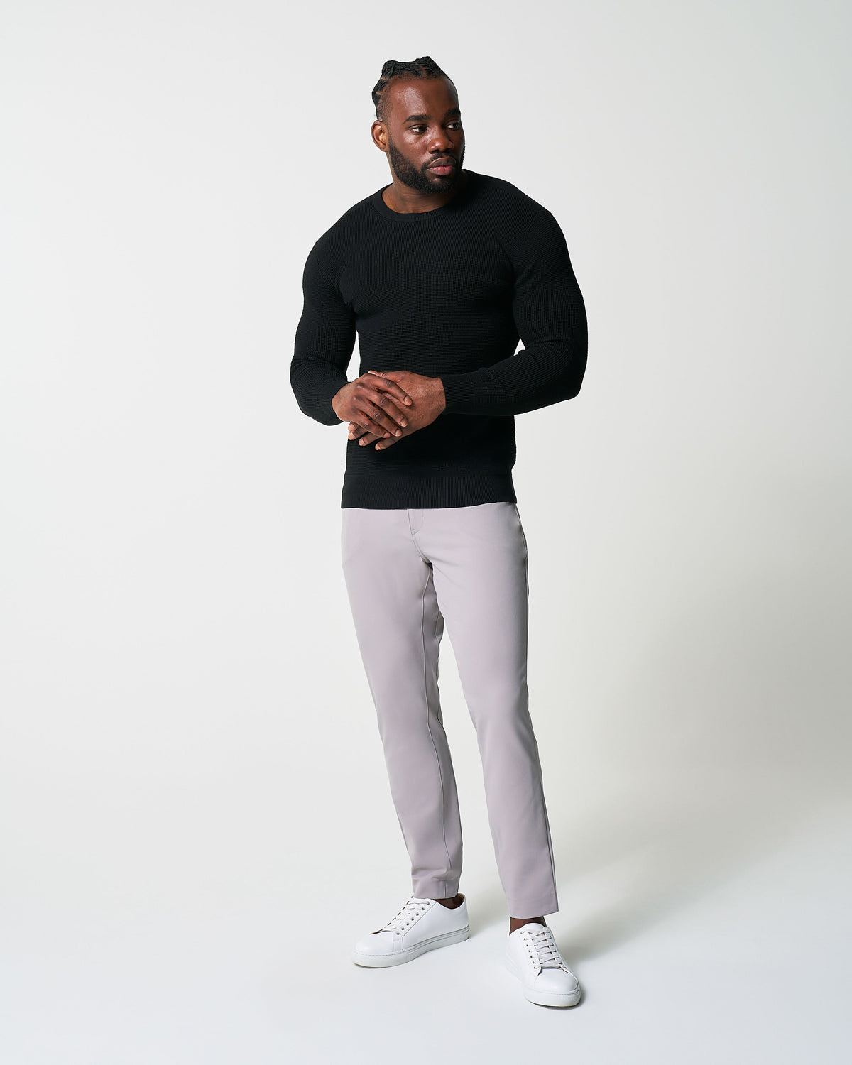 State & Liberty - Heavy Knit Crewneck - Black