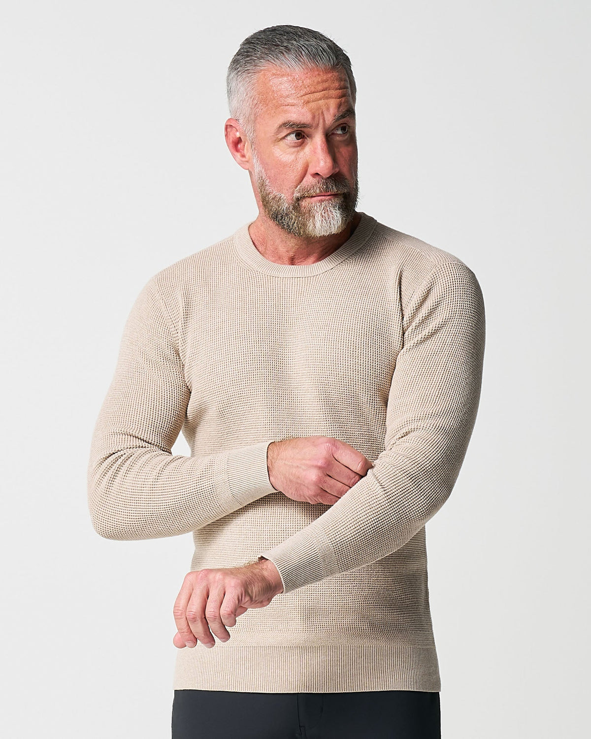 State & Liberty - Heavy Knit Crewneck - Tan