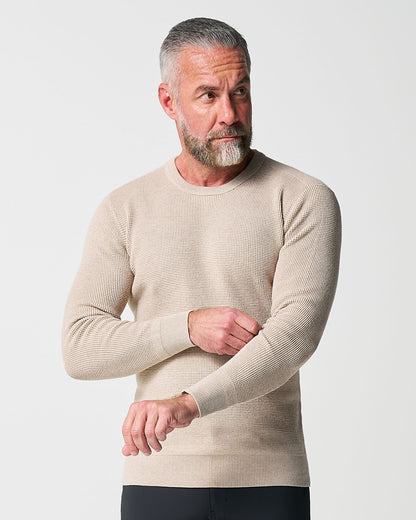 State & Liberty - Heavy Knit Crewneck - Tan