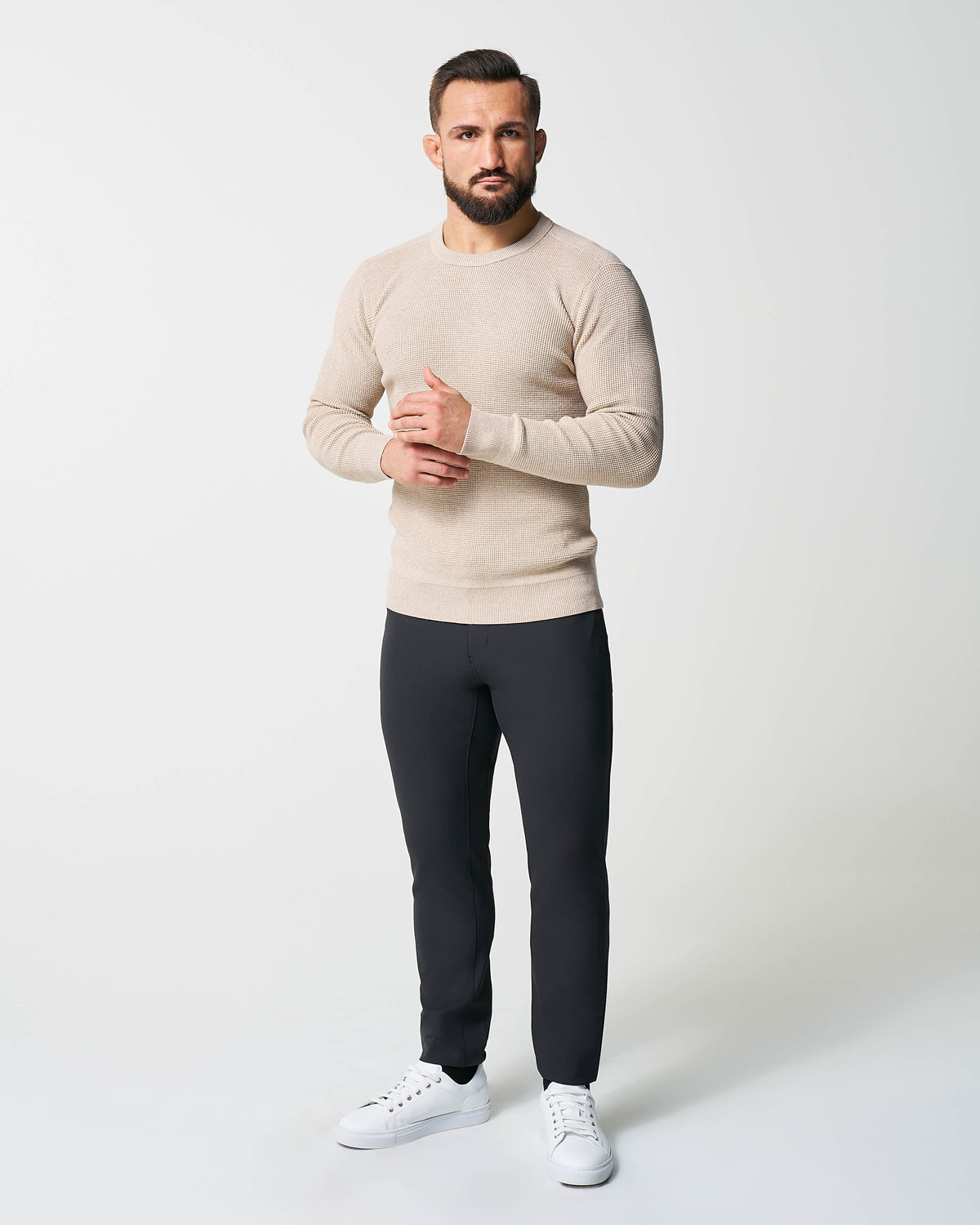 State & Liberty - Heavy Knit Crewneck - Tan