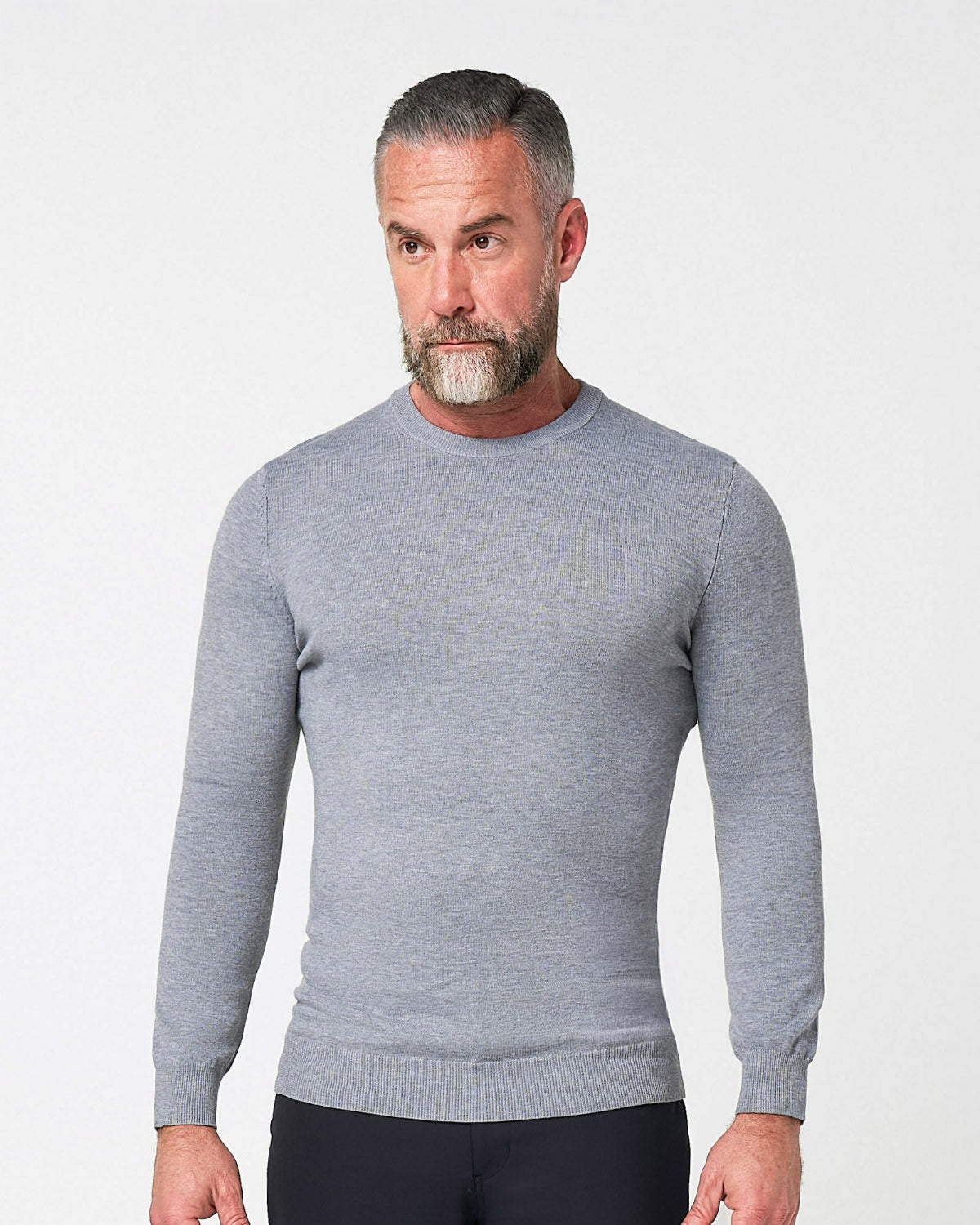 State & Liberty - Mid-Weight Wool Crewneck - Grey