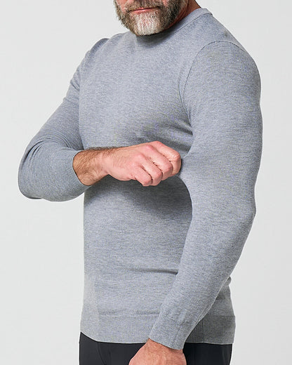 State & Liberty - Mid-Weight Wool Crewneck - Grey