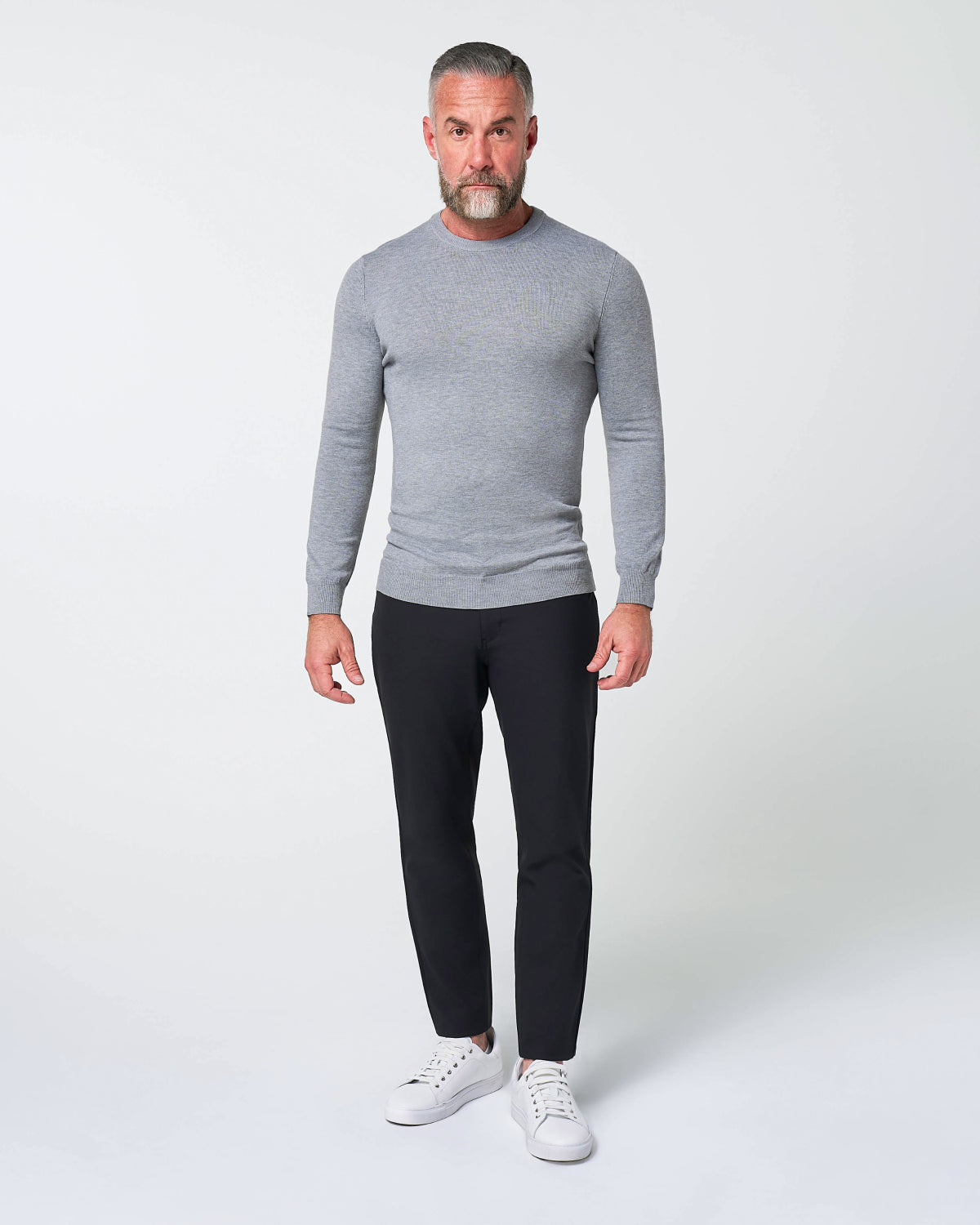 State & Liberty - Mid-Weight Wool Crewneck - Grey