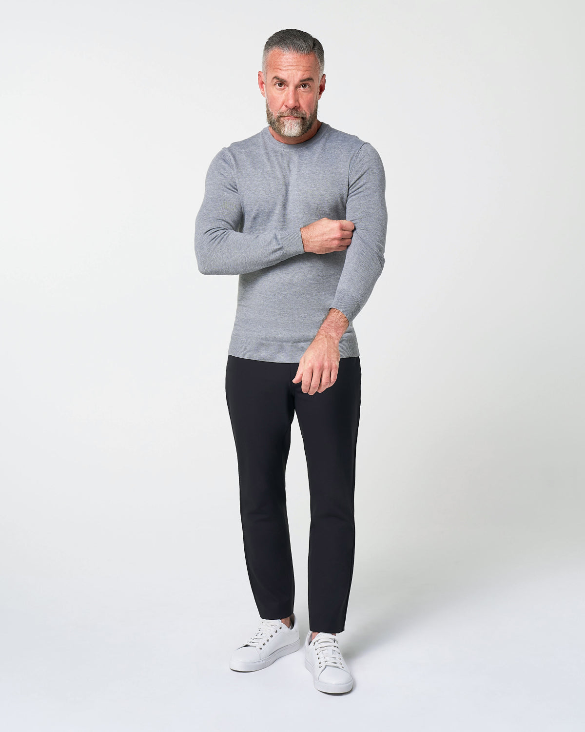 State & Liberty - Mid-Weight Wool Crewneck - Grey