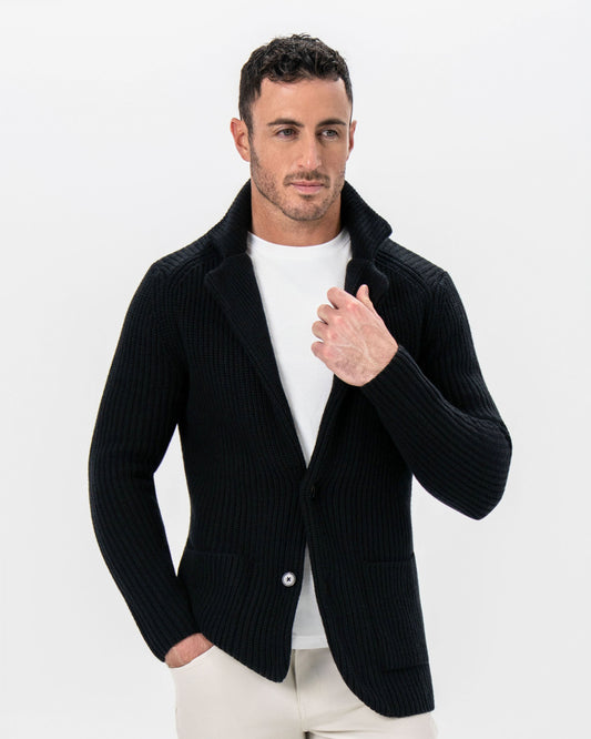State & Liberty - Sweater Blazer - Black