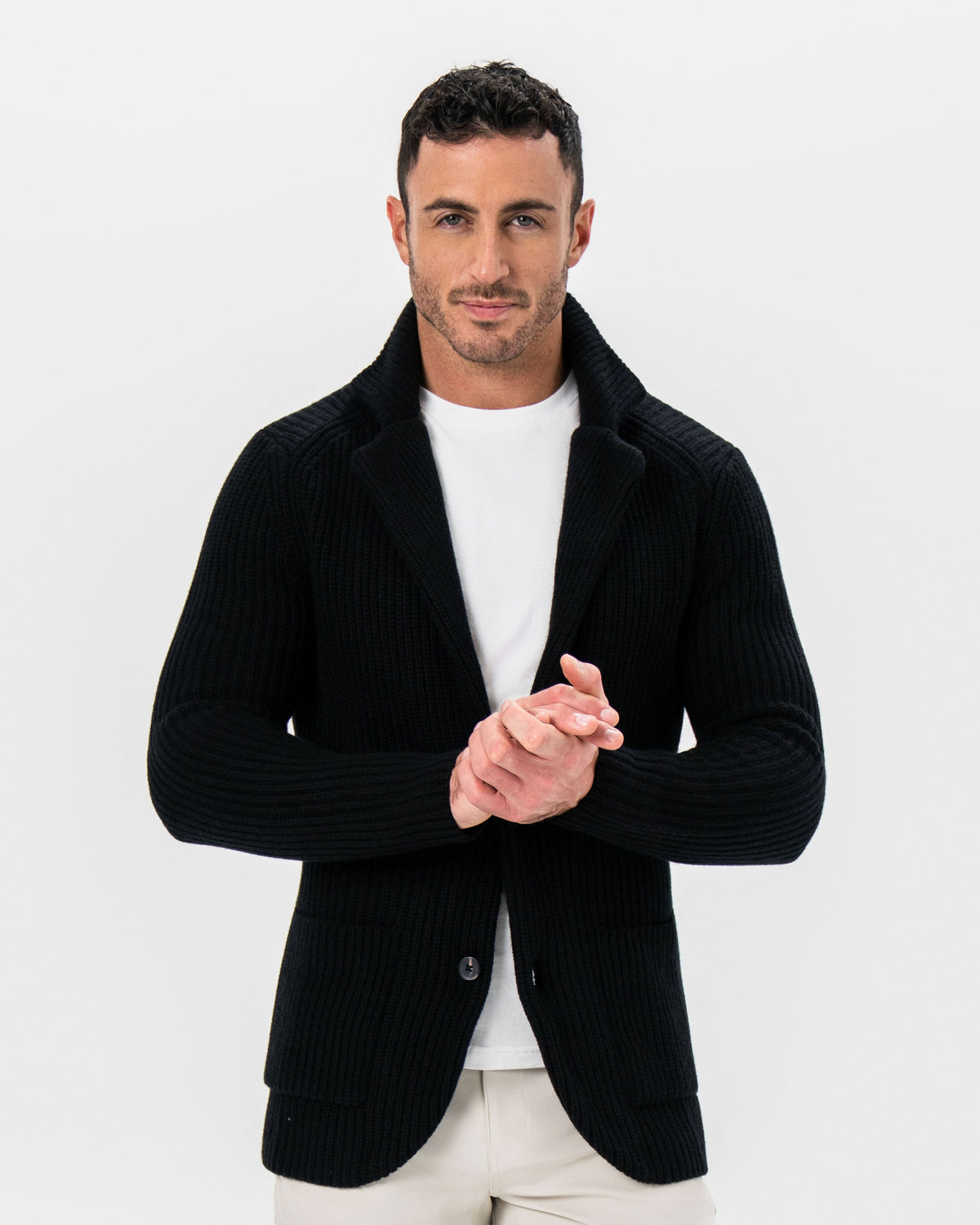 State & Liberty - Sweater Blazer - Black