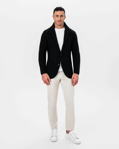 State & Liberty - Sweater Blazer - Black