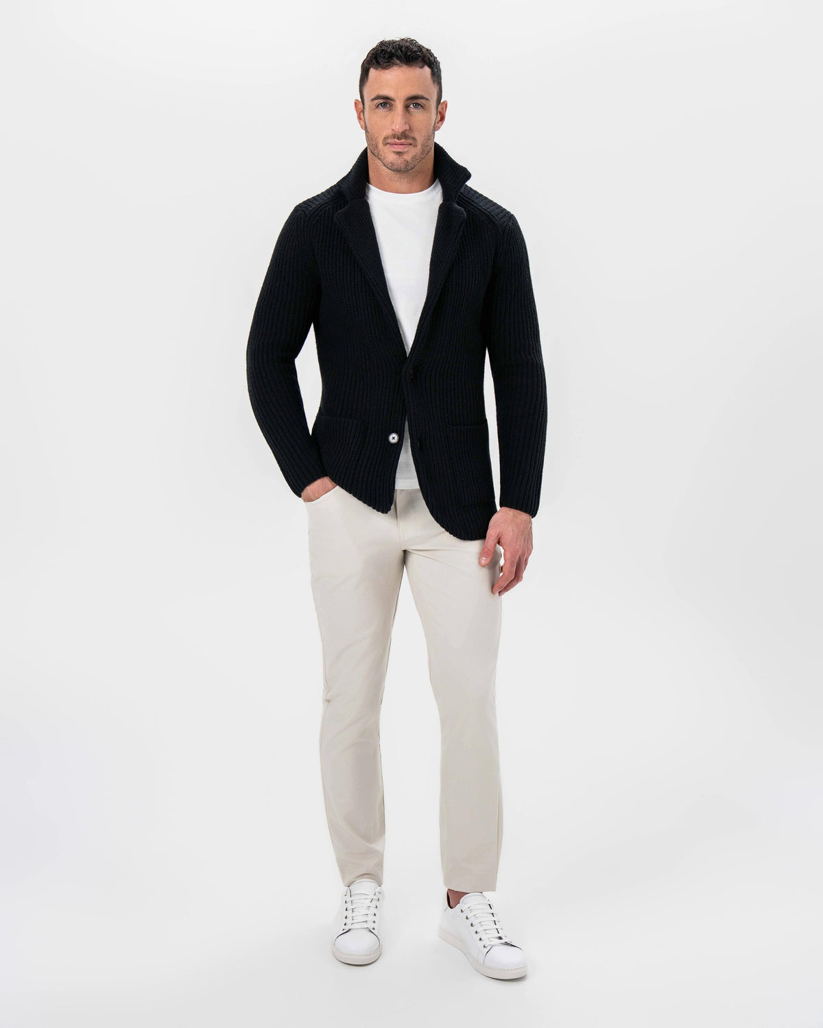 State & Liberty - Sweater Blazer - Black
