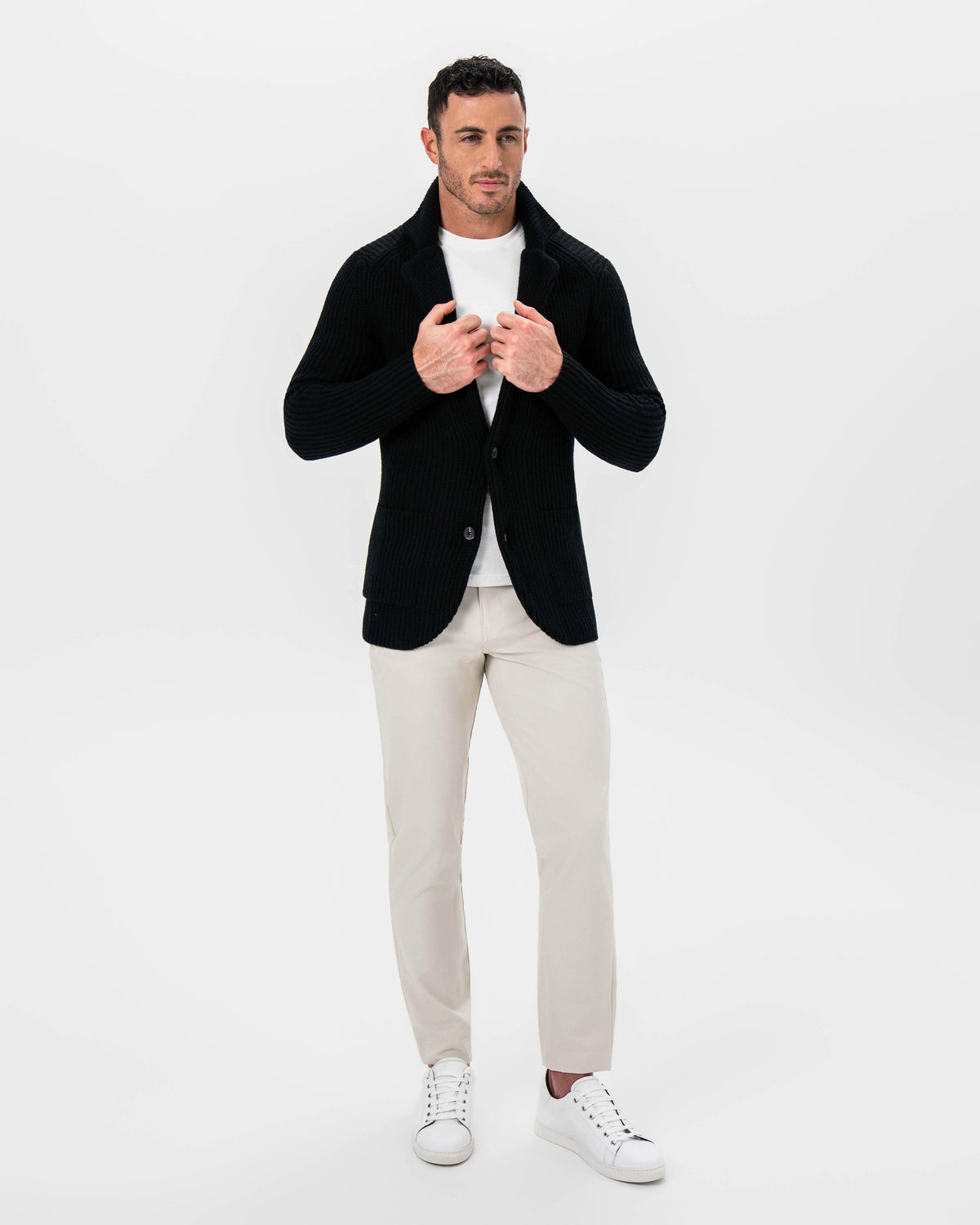 State & Liberty - Sweater Blazer - Black