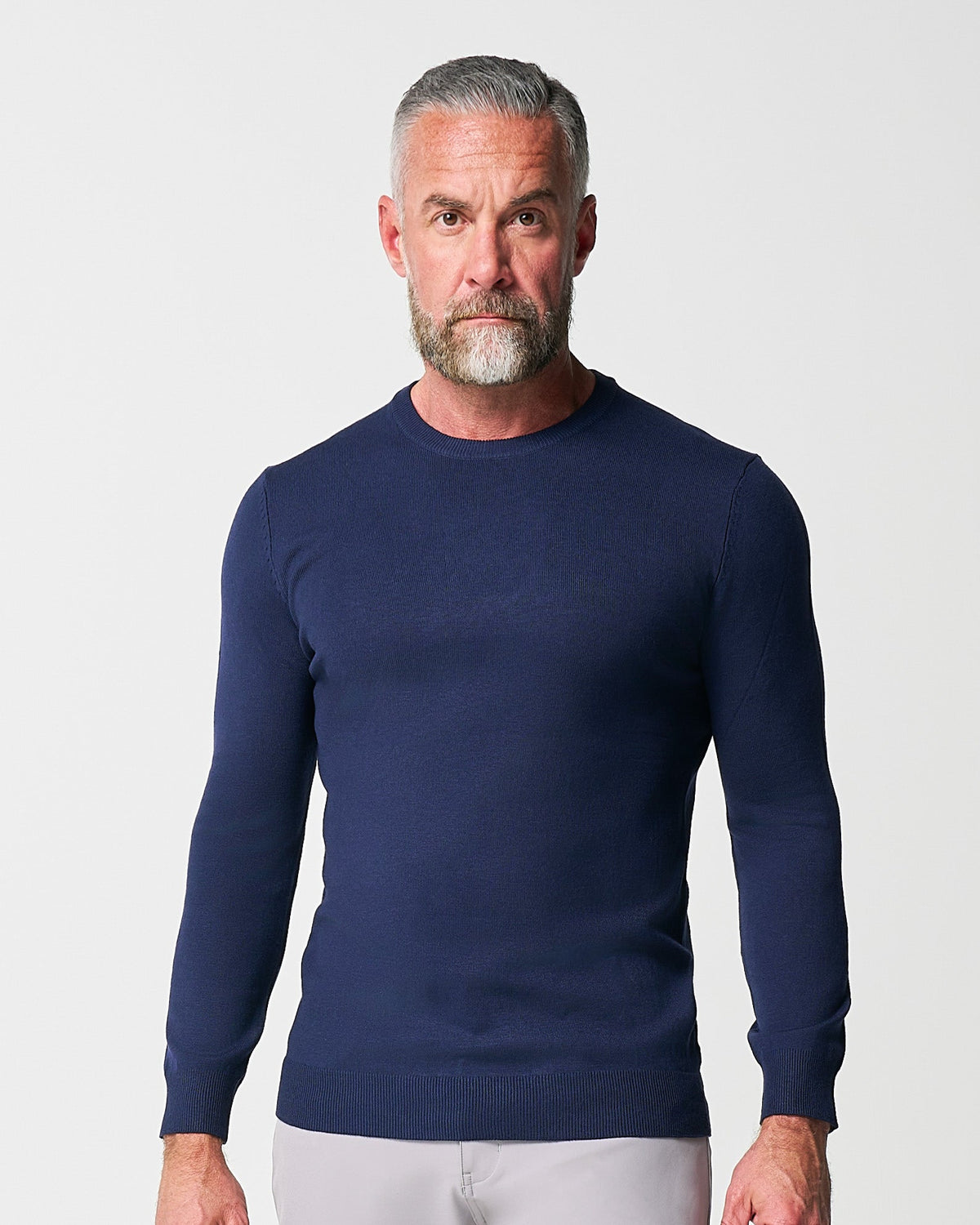 State & Liberty - Mid-Weight Wool Crewneck - Navy